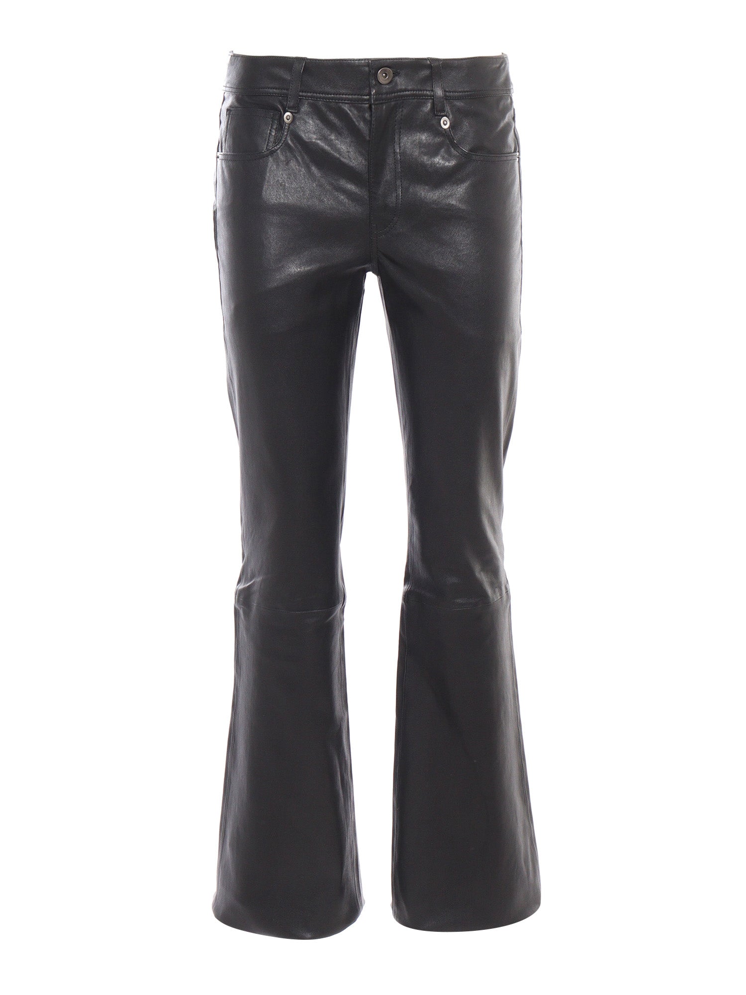 Woman Leather Pants Black