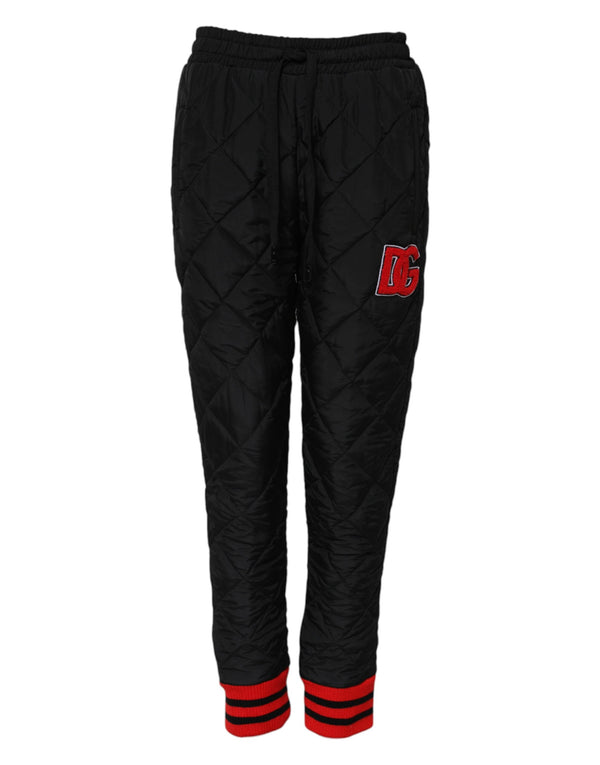Dolce & Gabbana 58% Nylon 42% Polyester jogger pants in black