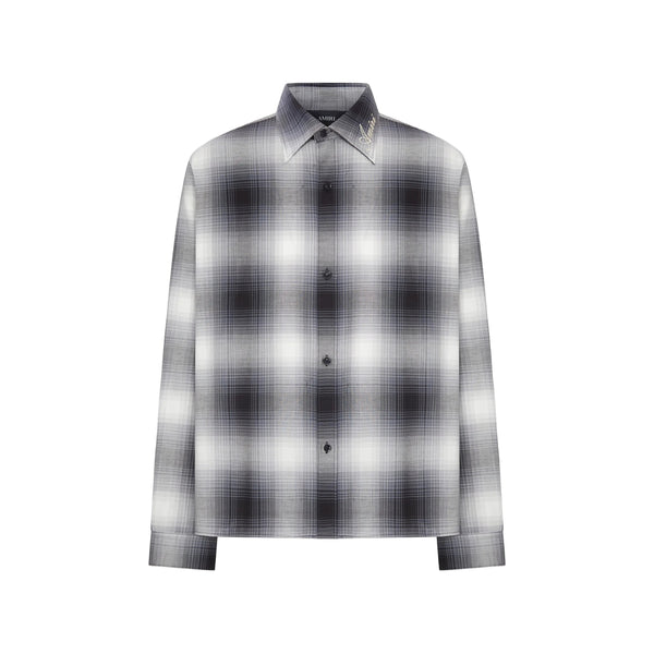 Cotton Check Shirt Grey-Black Grey/black