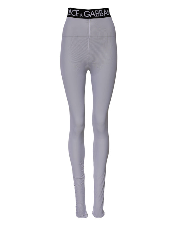 Dolce & Gabbana 92% Nylon leggings in gray