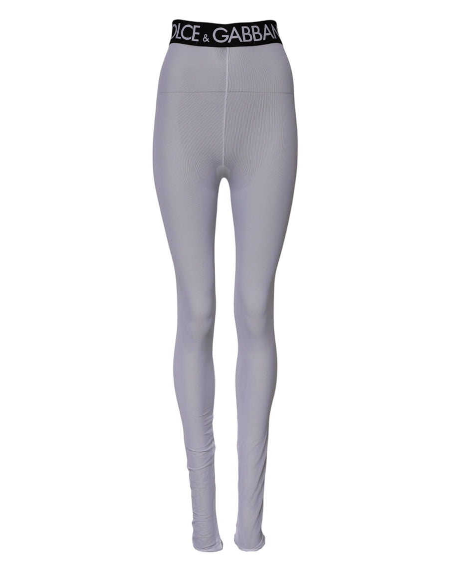 Dolce & Gabbana 92% Nylon leggings in gray