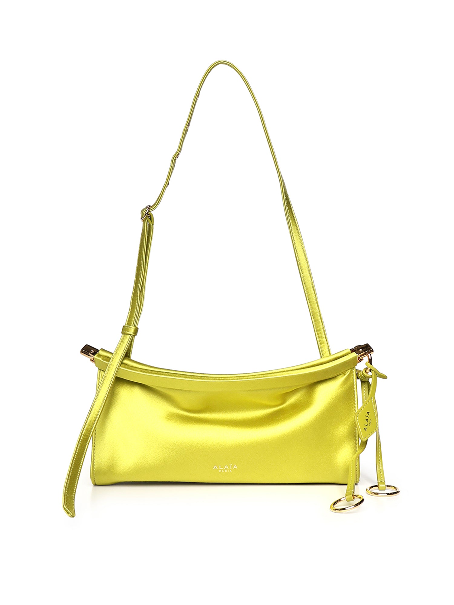 Alaia Bags Lime Silk Satin