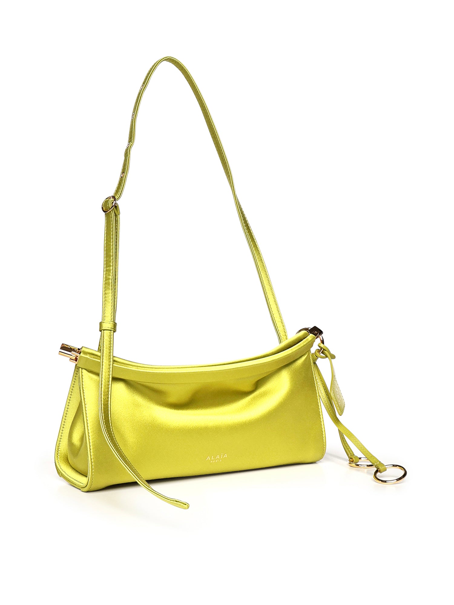 Alaia Bags Lime Silk Satin
