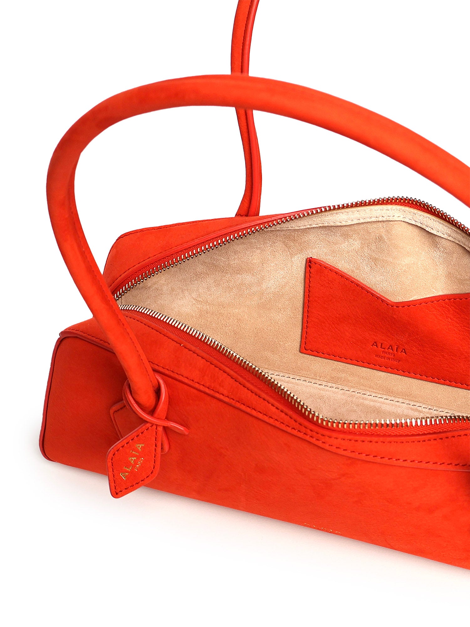 Alaia Bags Orange Brule Calfskin