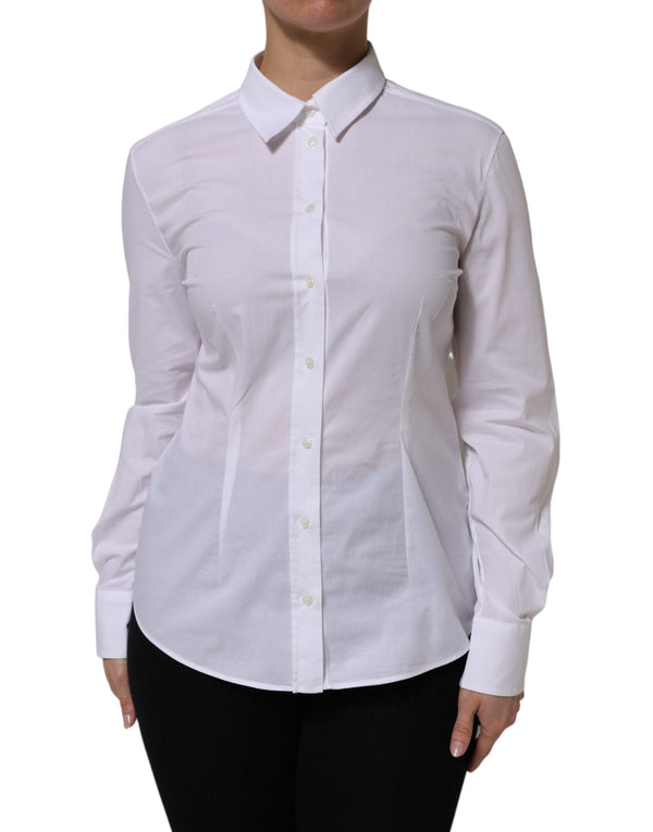 Dolce & Gabbana 96% Cotton 4% Elastane shirt in white