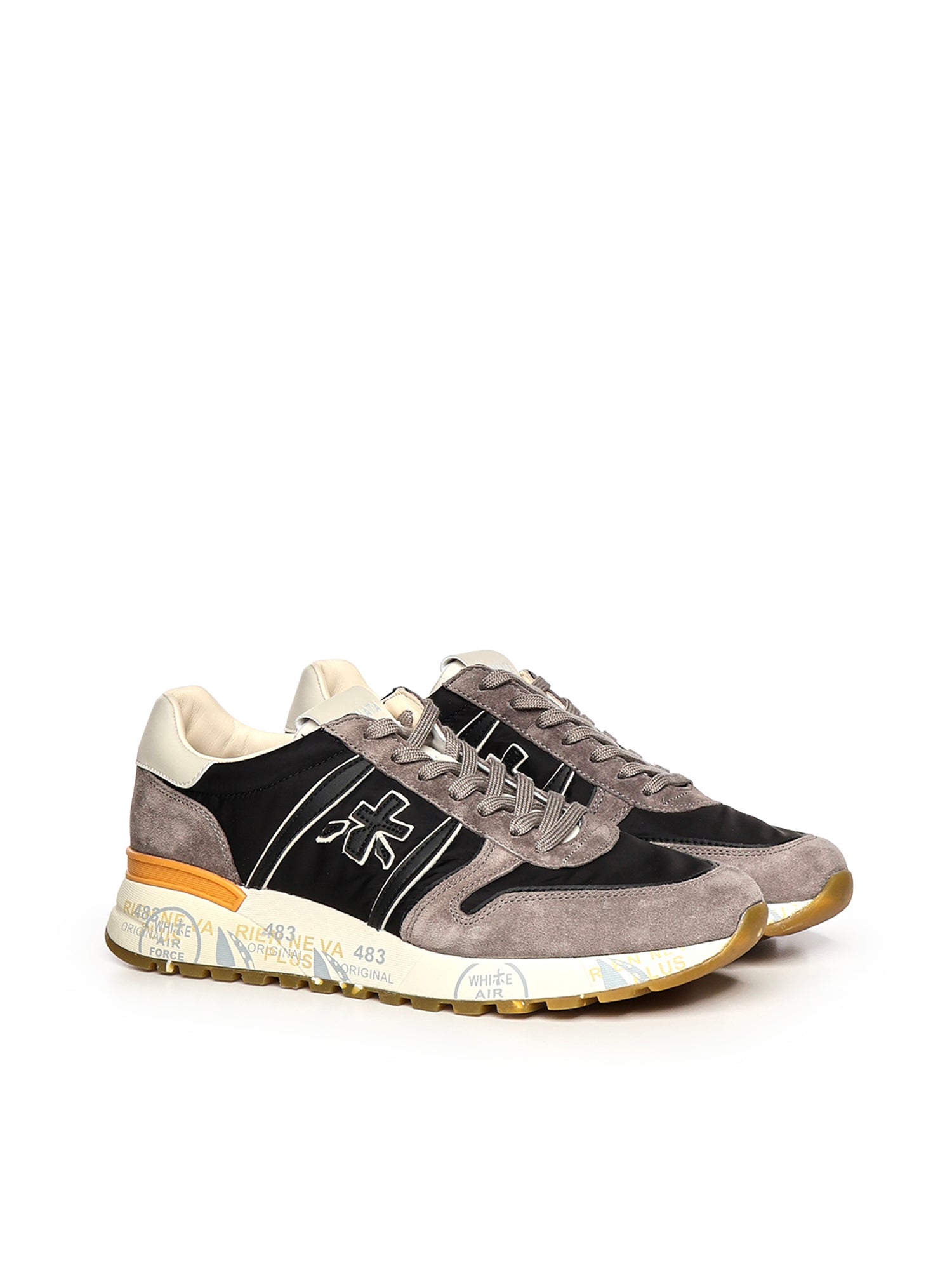 Premiata Sneakers Black/grey Polyamide