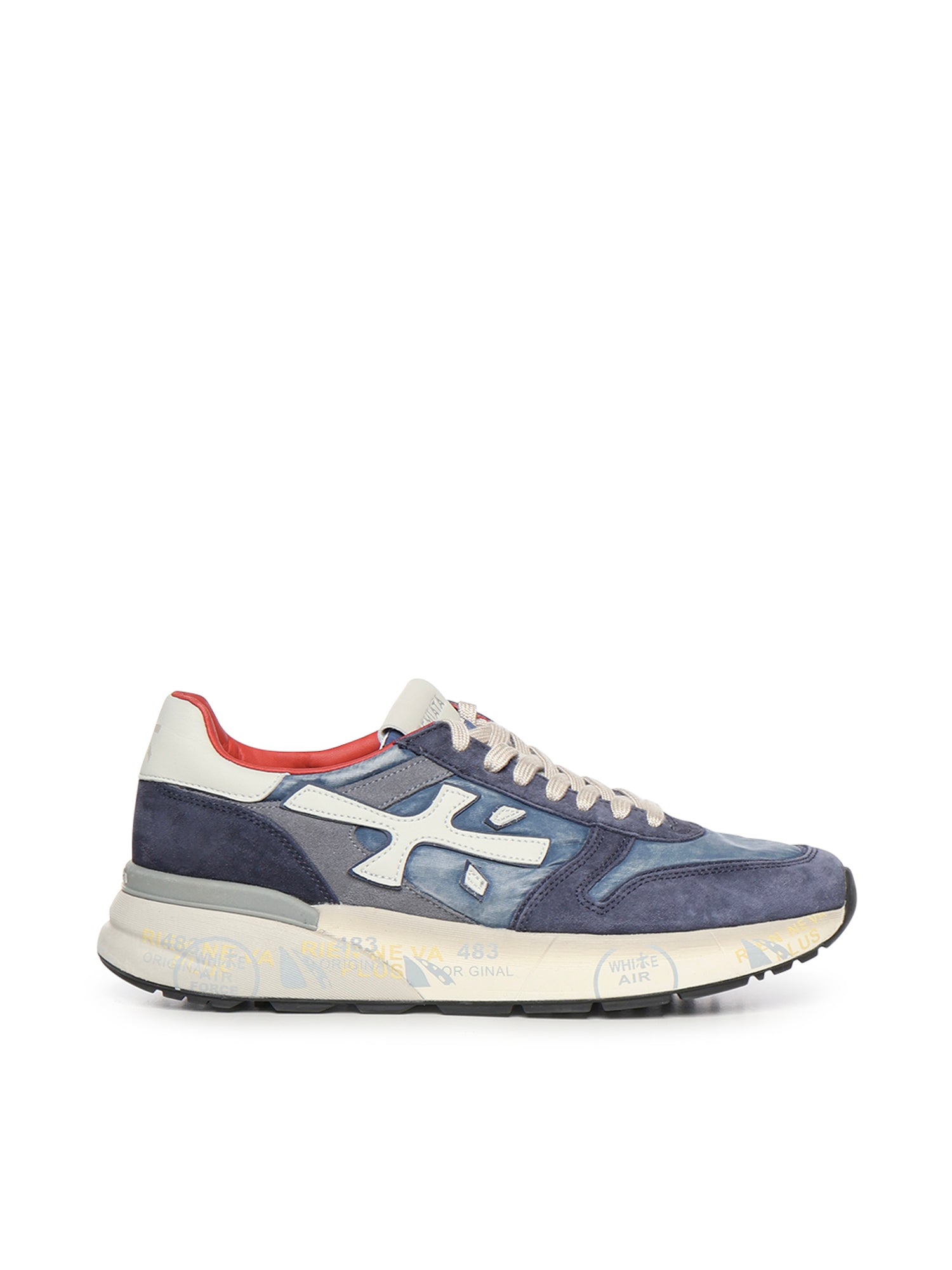 Premiata Sneakers Blue Calfskin