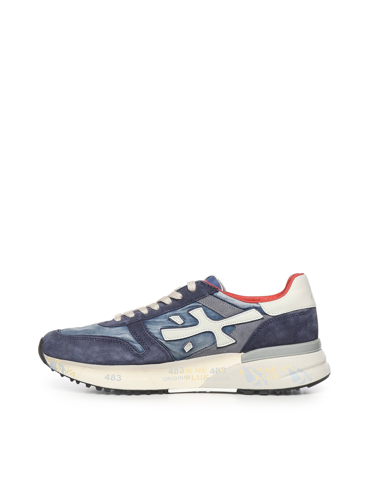 Premiata Sneakers Blue Calfskin