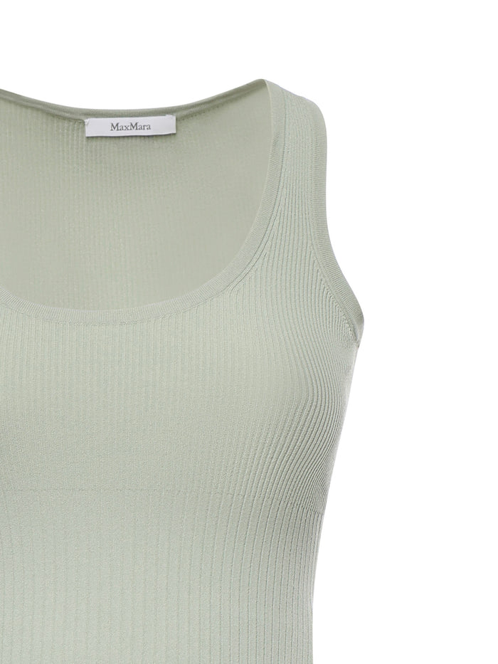 Max Mara Sweaters Sage Green In Maglia Viscosa Top