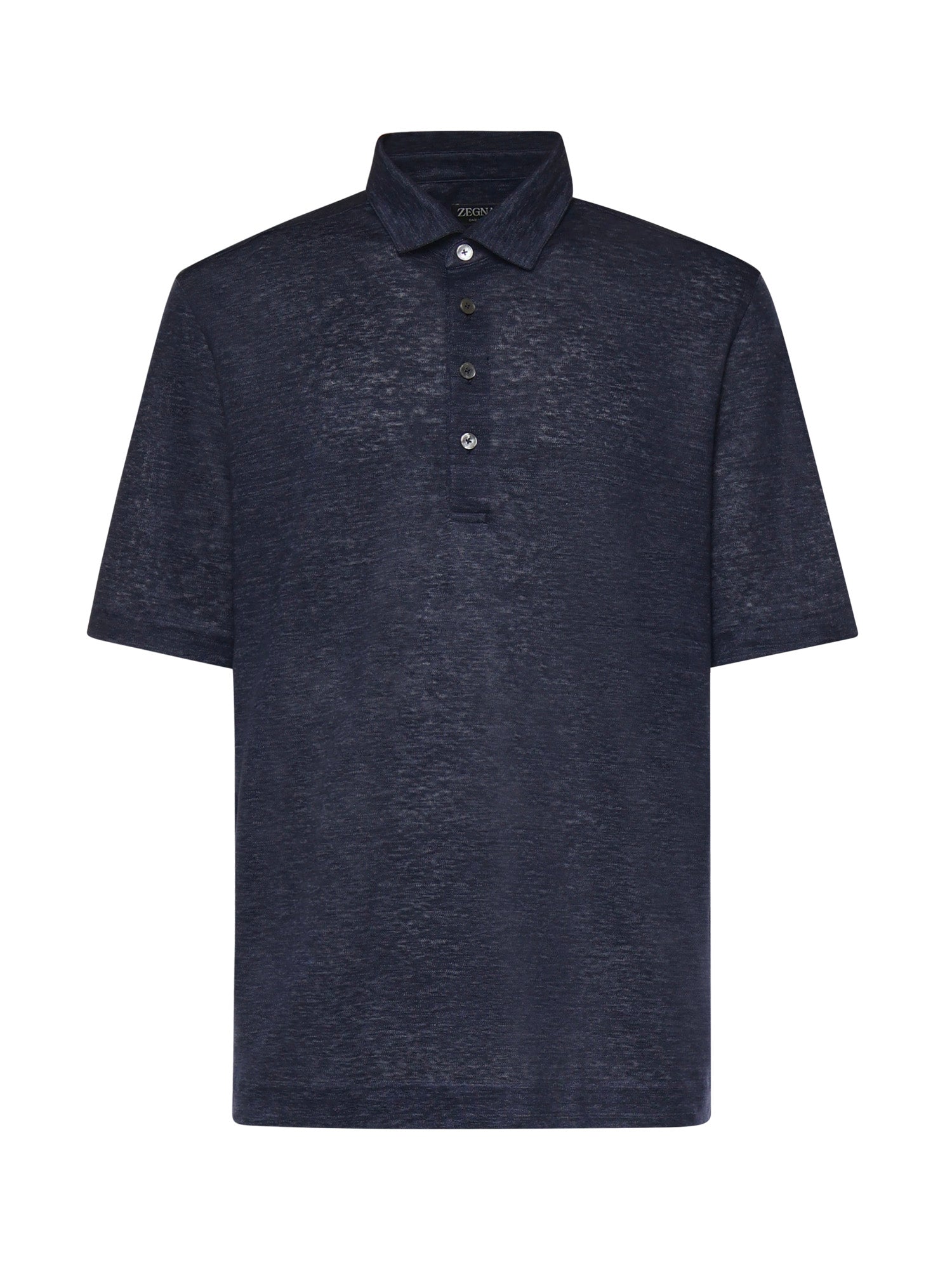 Zegna T-Shirts And Polos Blue Linen