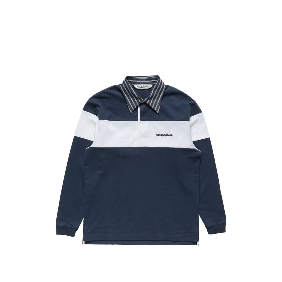Polo Sweatshirt Blue-White Cotton Blue/white Organic T-shirts And Polos
