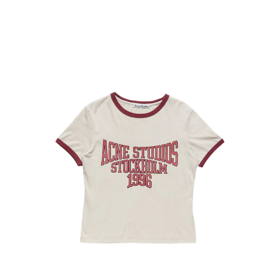 Logo Print Cotton T-Shirt Neutrals T-shirts