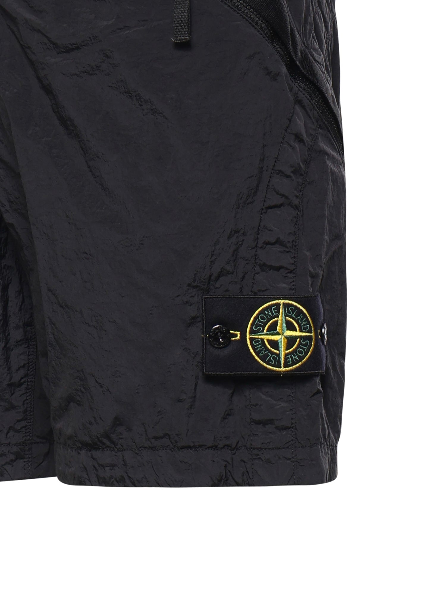 Stone Island Shorts Black Polyamide