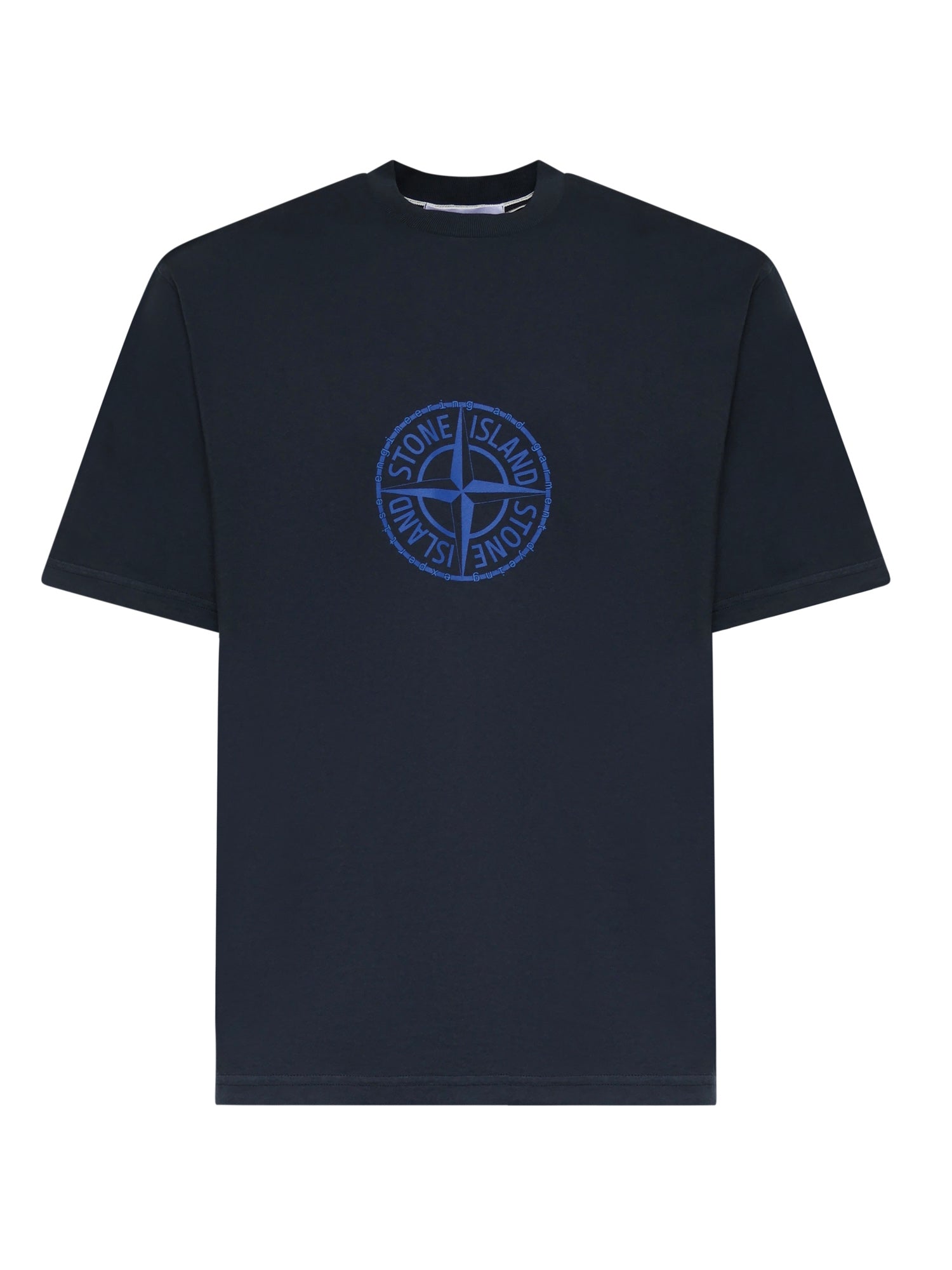 Stone Island T-Shirts And Polos Blue Cotton