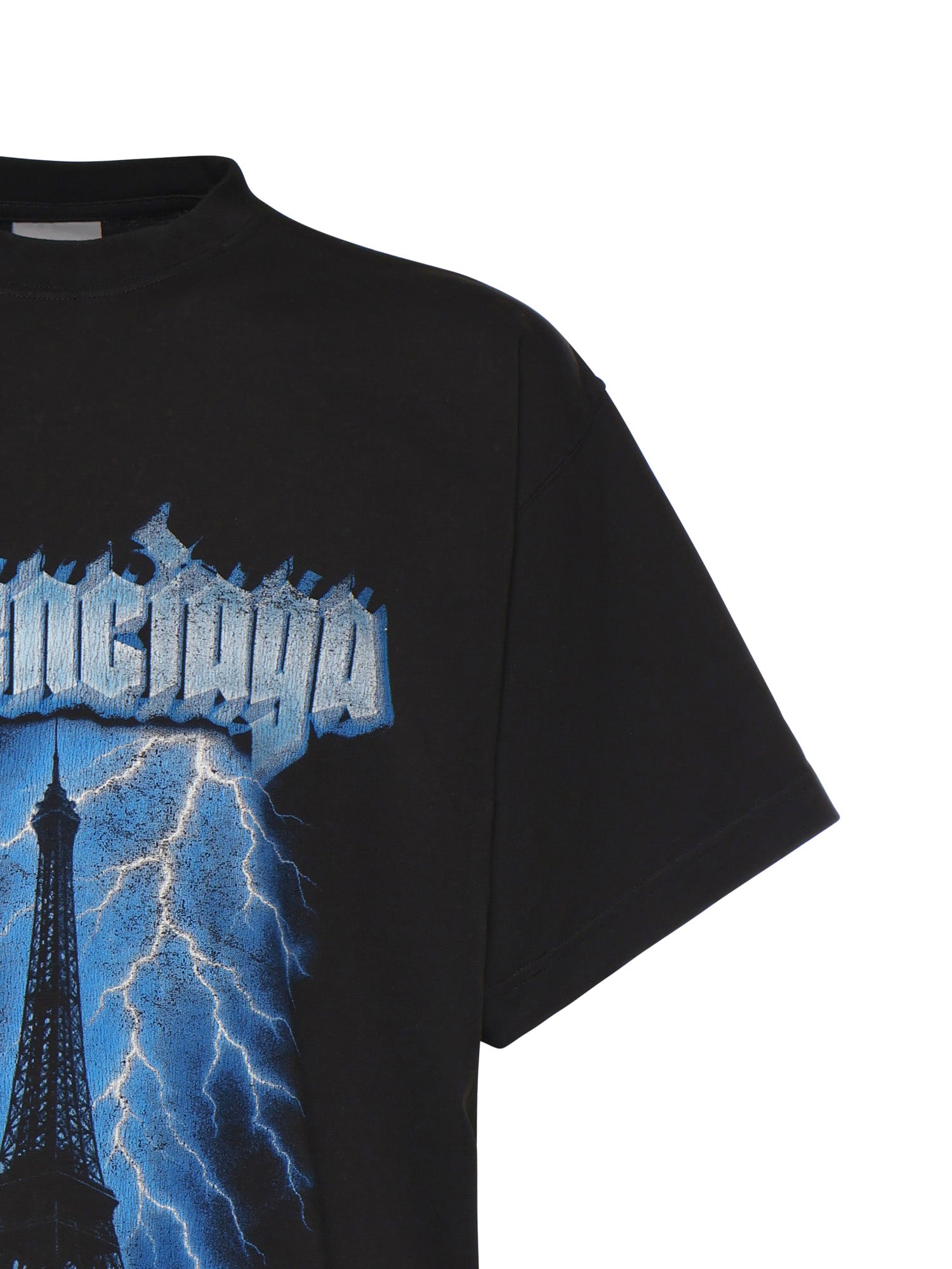 Balenciaga T-Shirts And Polos Black Cotton