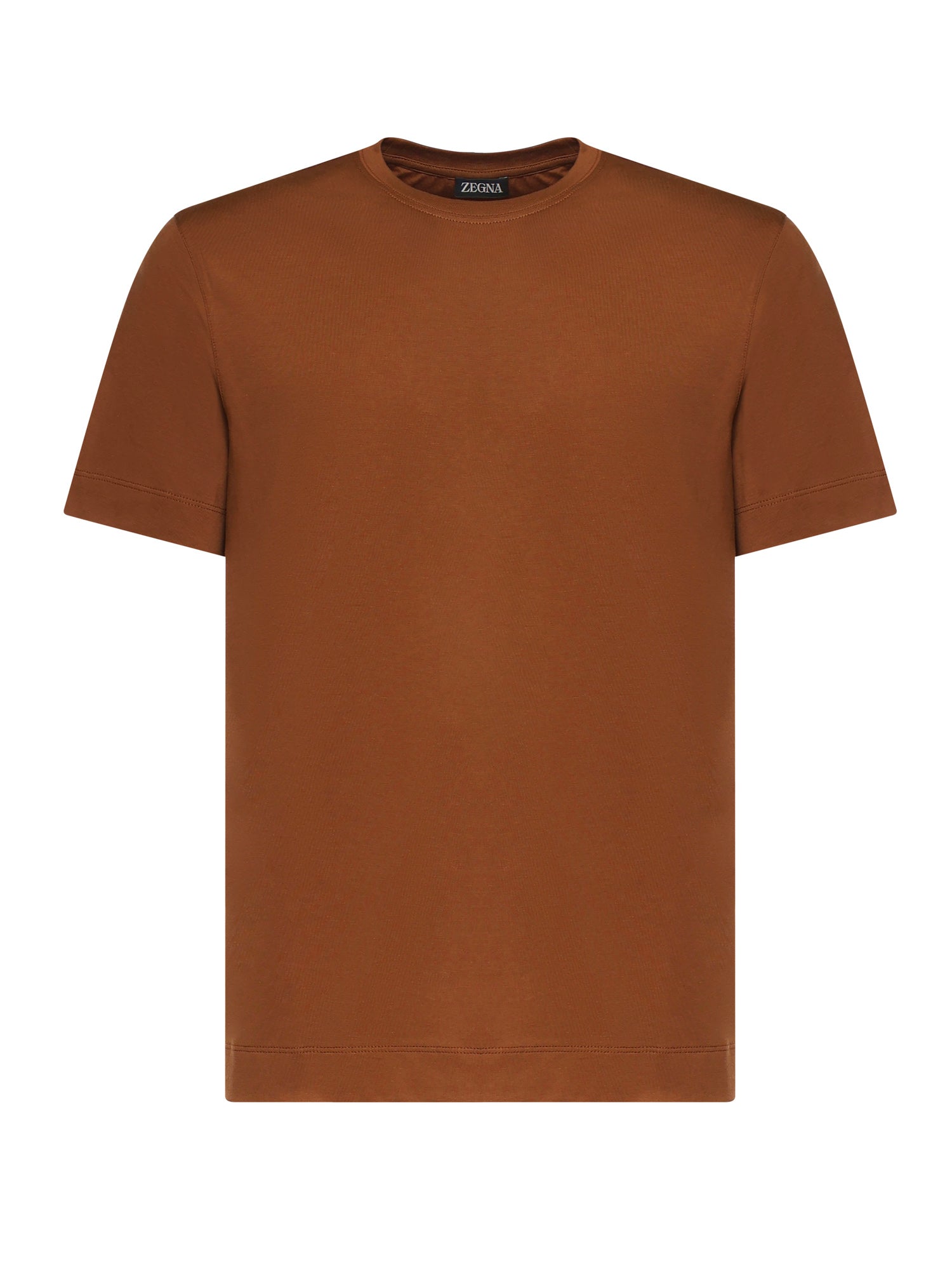 Zegna T-Shirts And Polos Tobacco Cotton