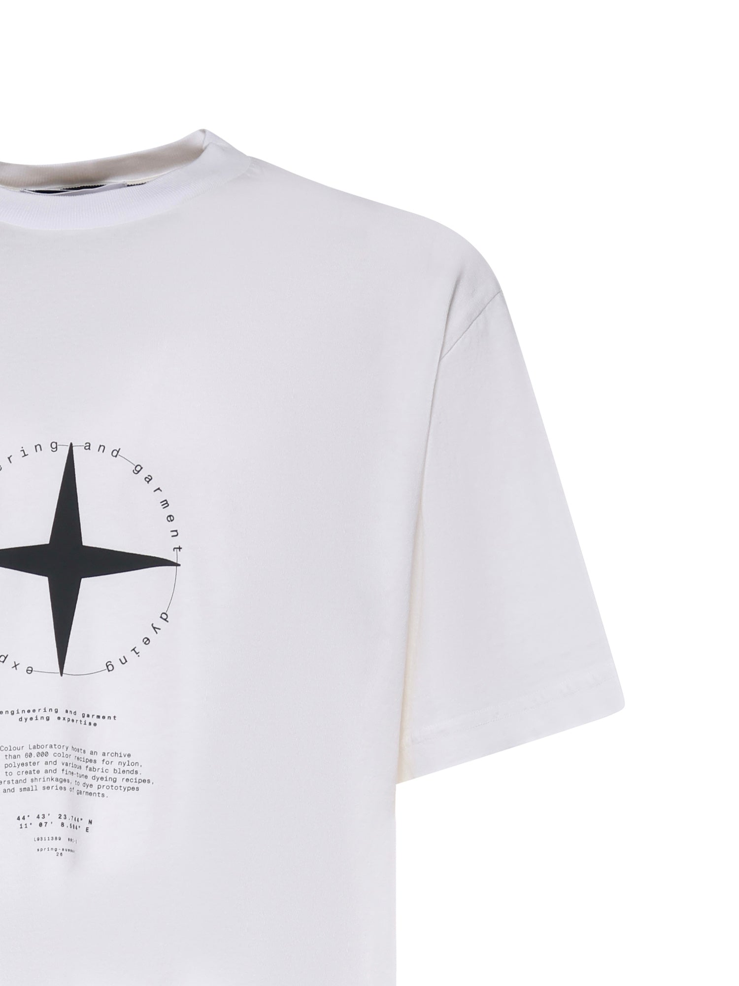 Stone Island T-Shirts And Polos White Organic Cotton