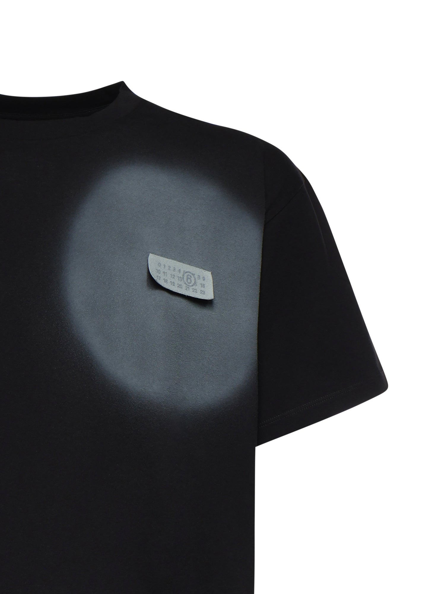 Mm6 Maison Margiela T-Shirts And Polos Black Cotone