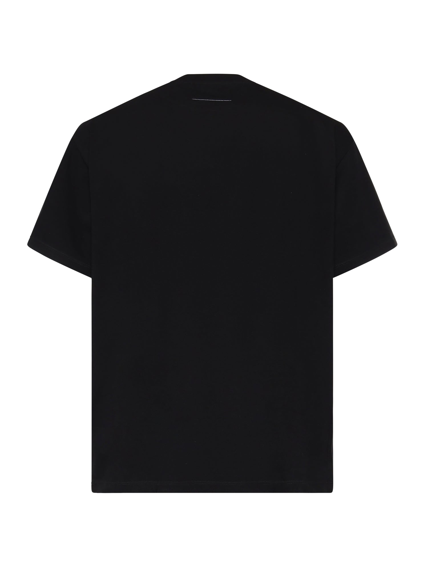 Mm6 Maison Margiela T-Shirts And Polos Black Cotone