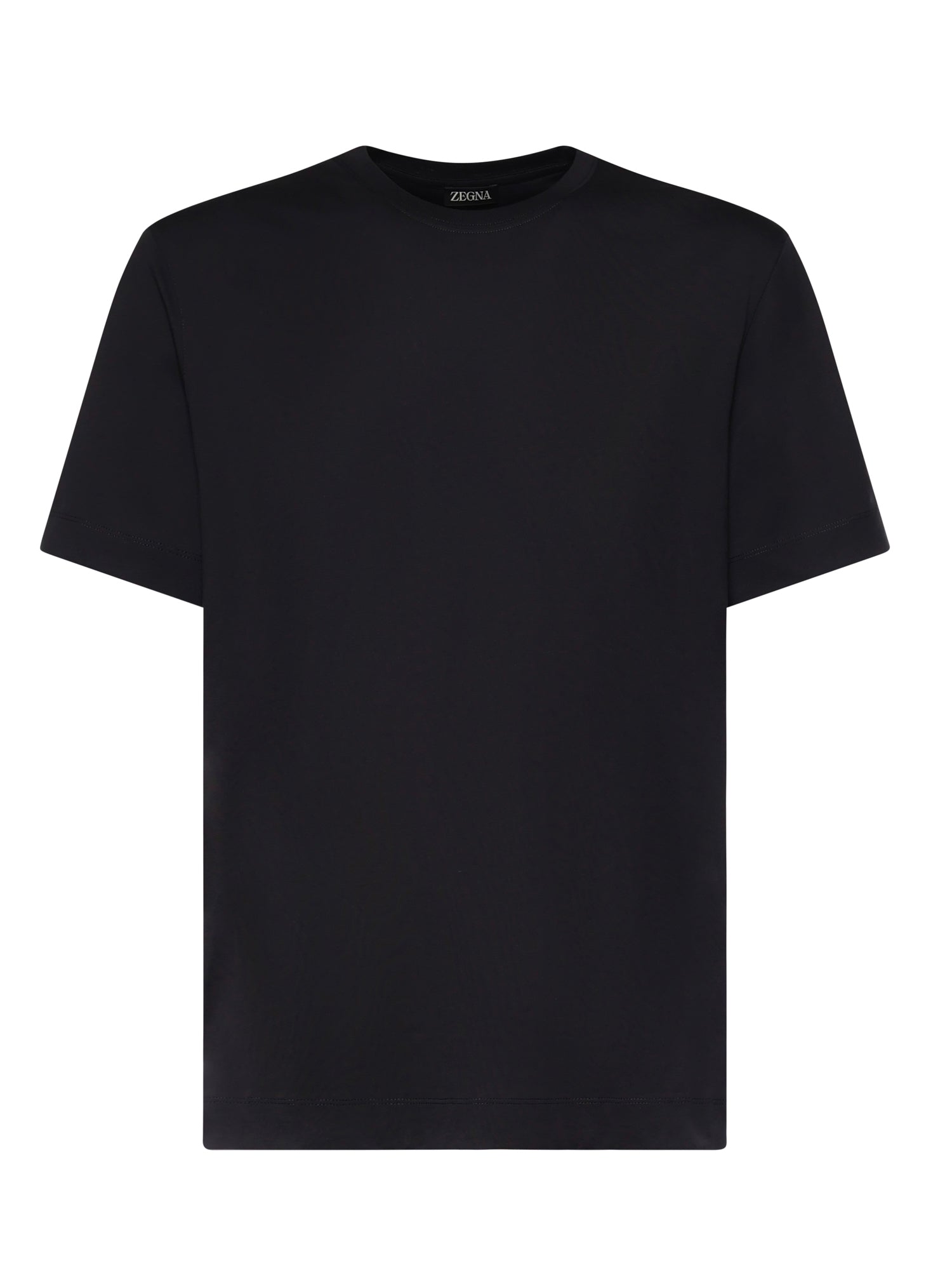 Zegna T-Shirts And Polos Navy Blue Cotton
