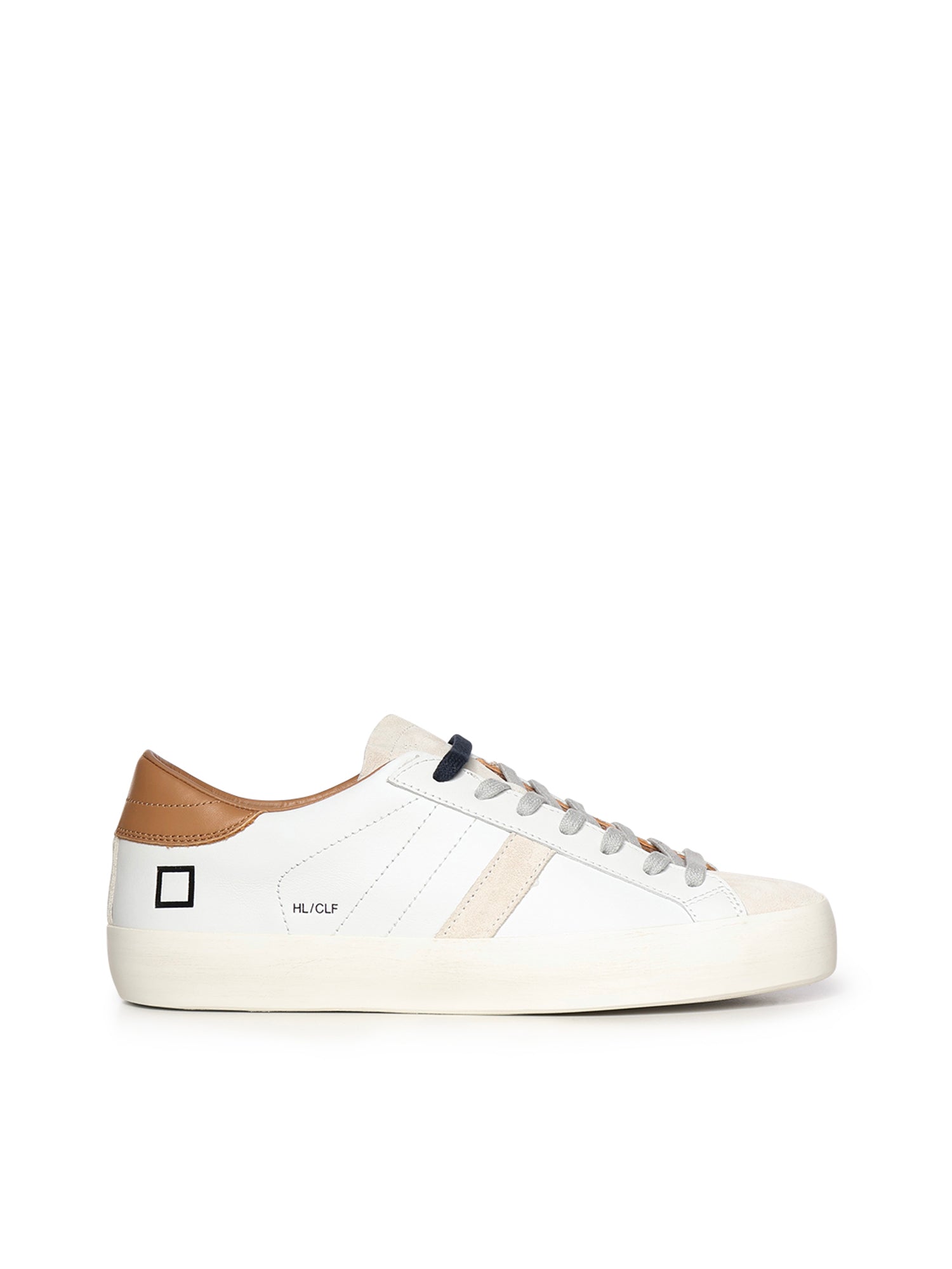 D.a.t.e. Sneakers White/tan Cow Leather + Goat