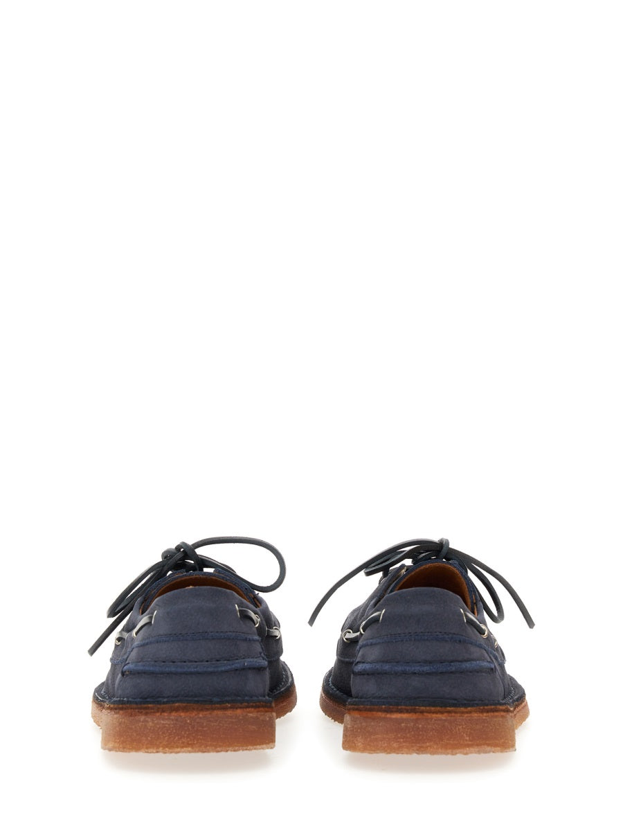 Espadrille Boat Argentario Blue Leather Loafers