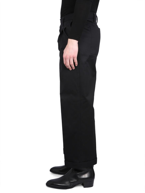 Reworked Pant Black Cotton Trousers