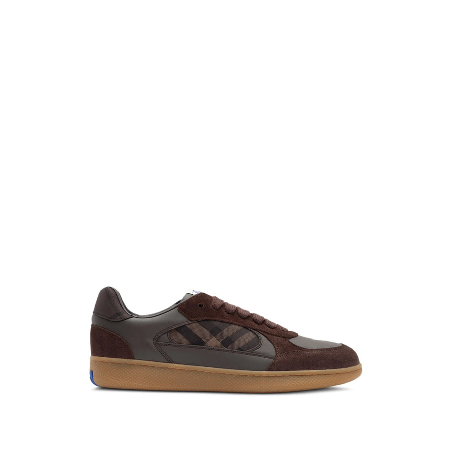 Sneakers New Ter Leather And Suede Brown Calf