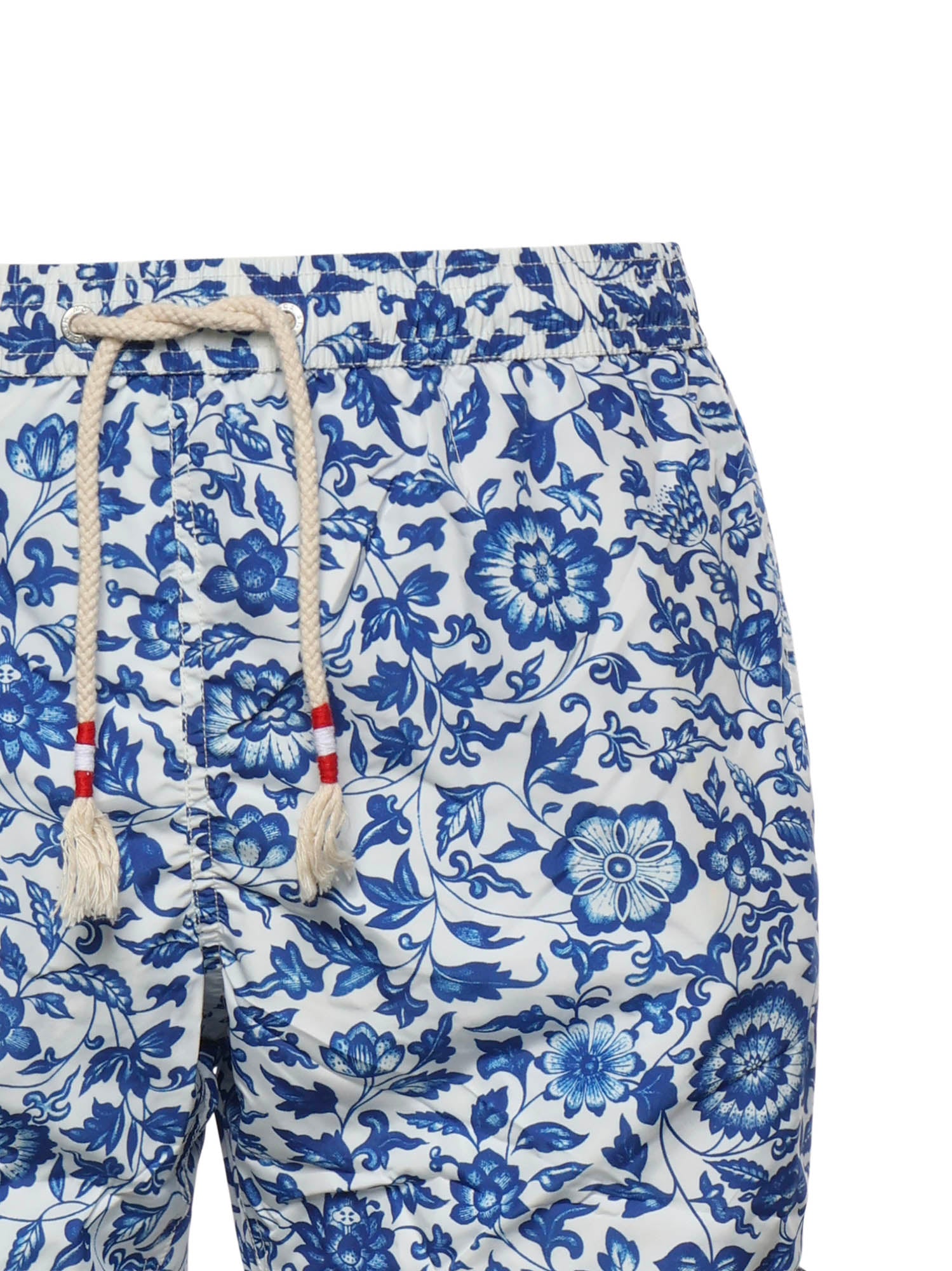 Mc2 Saint Barth Sea Clothing White/blue Polyester