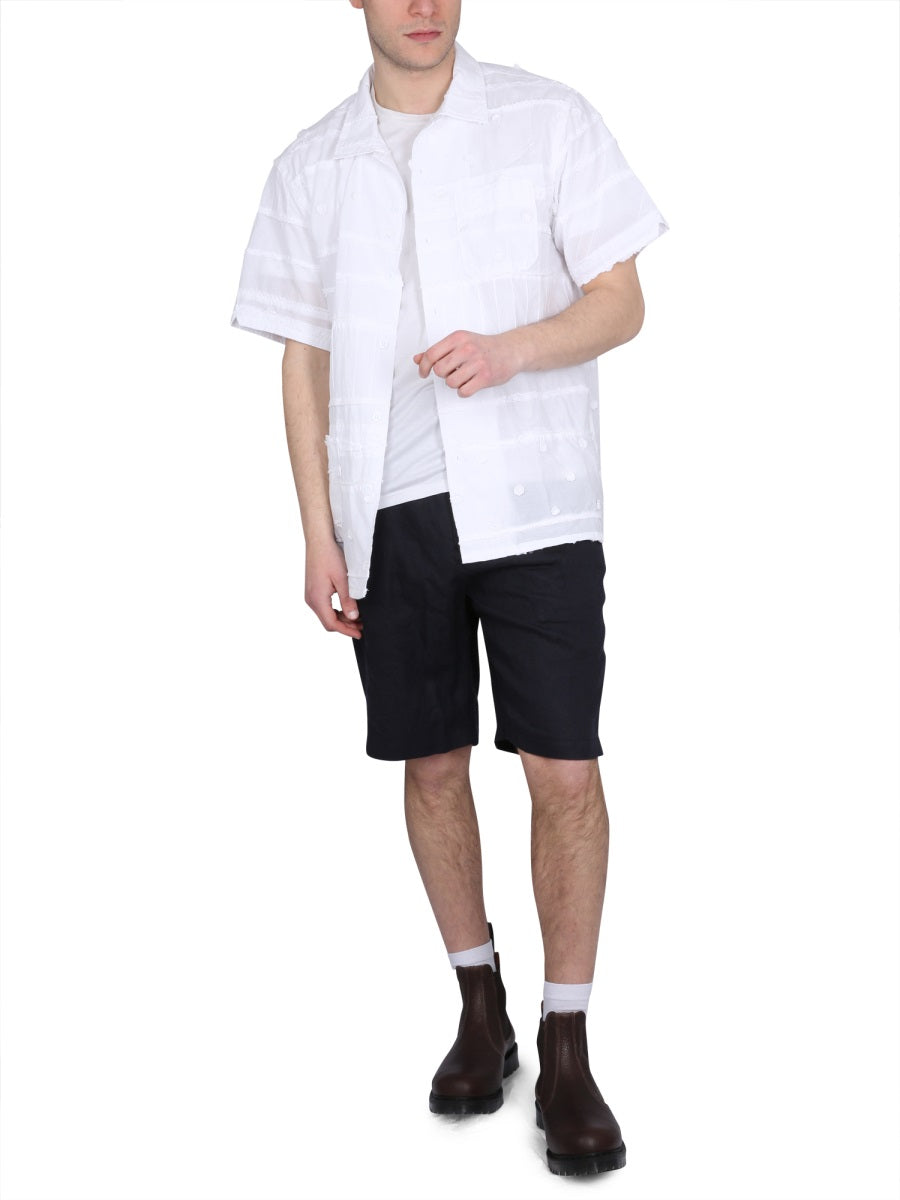 Shirt With Embroidery White Cotton