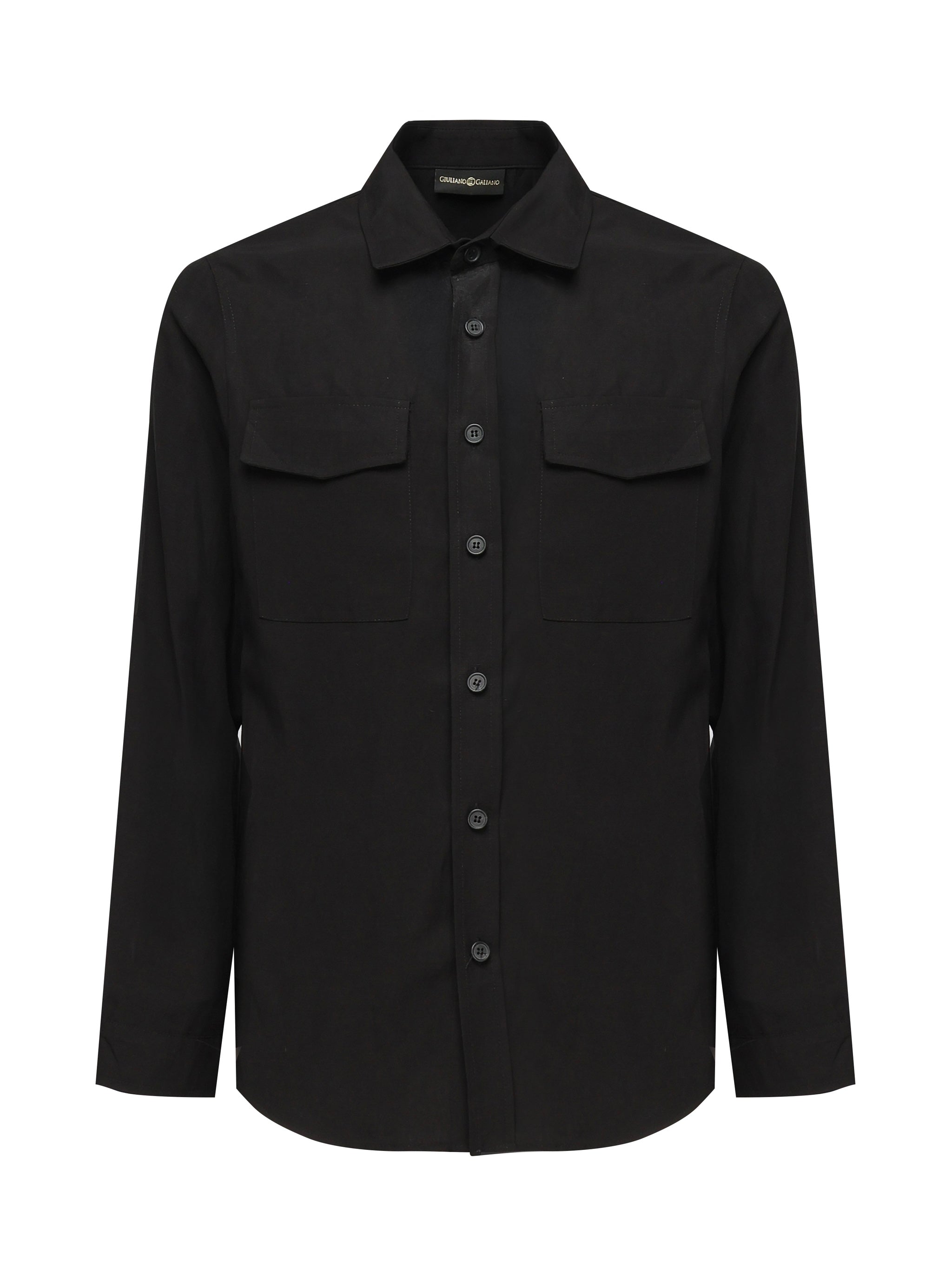 Giuliano Galiano Shirts Black Tencel Linen
