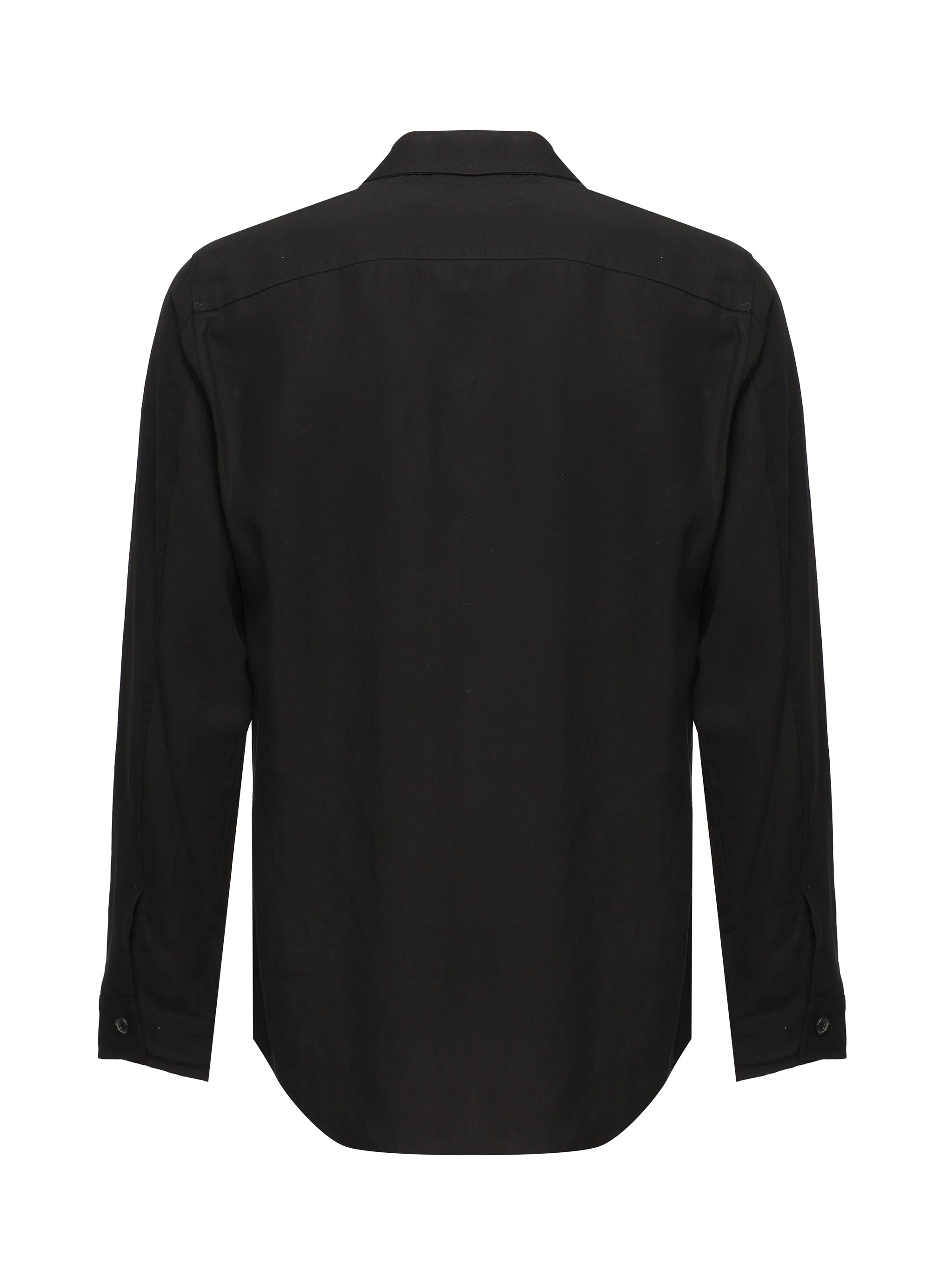 Giuliano Galiano Shirts Black Tencel Linen