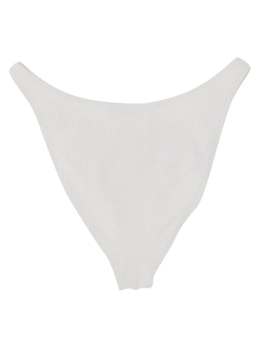 Logo Bikini Briefs White Main: Polyamide Swim Shorts