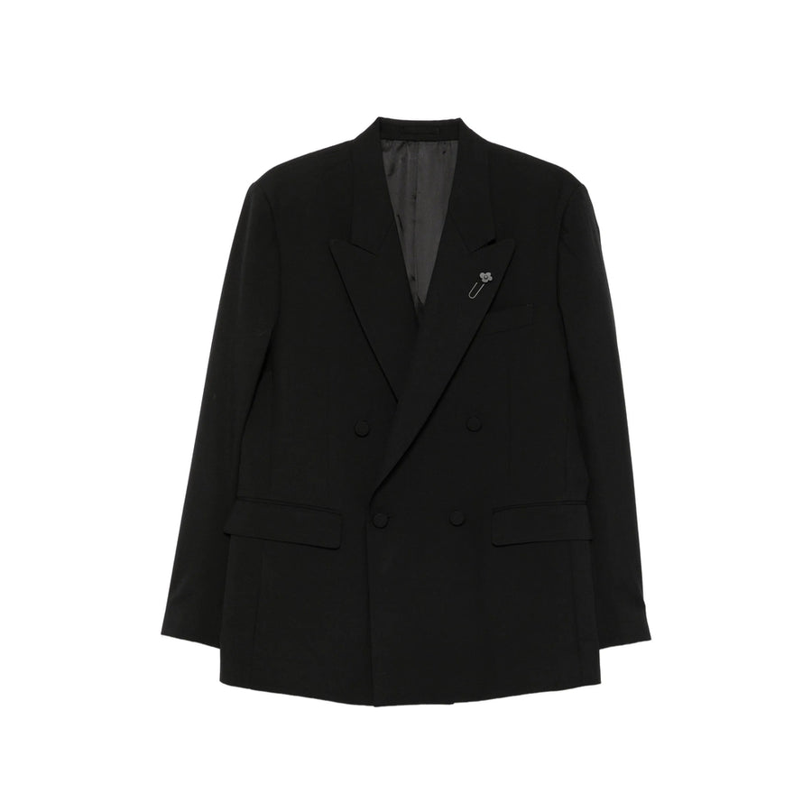 Double-Breasted Wool Jacket Black Outer: Wool; Lining: Viscose Suit & Dinner