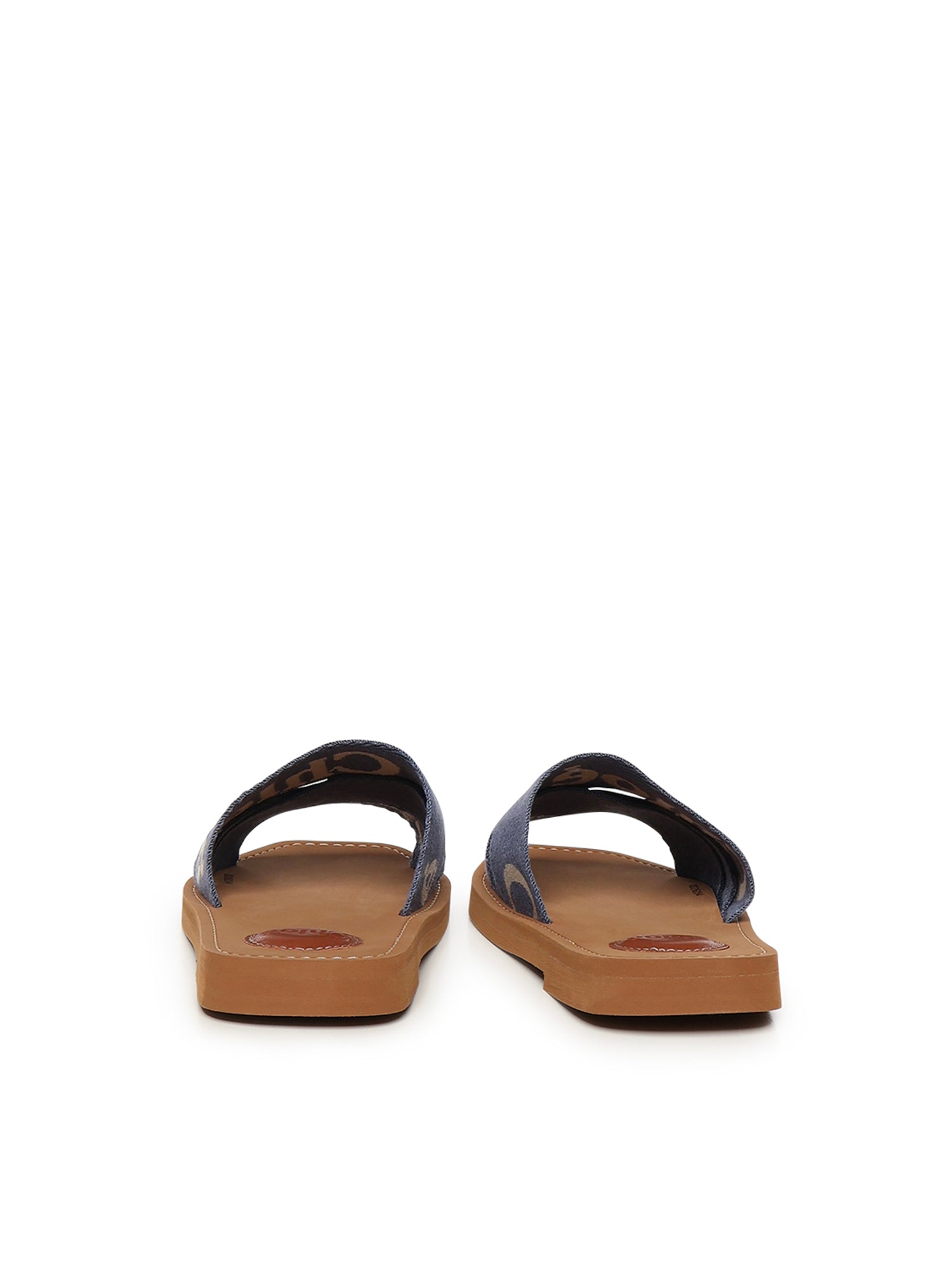 Chloè Sandals Surfing Blue Linen Polyester