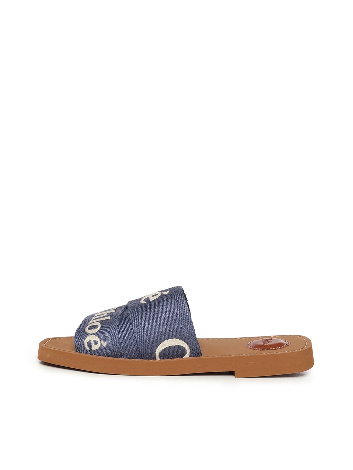 Chloè Sandals Surfing Blue Linen Polyester