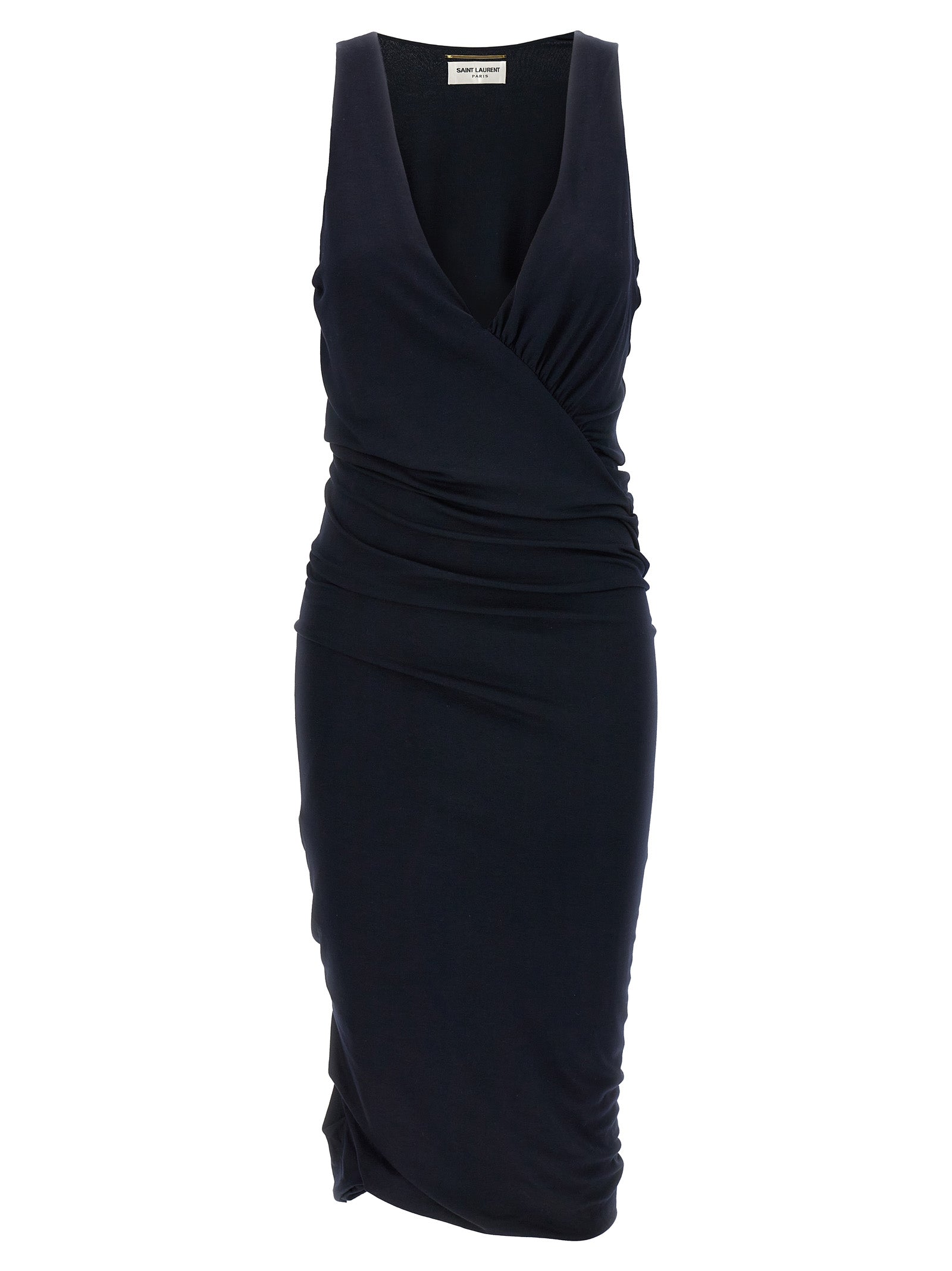 Jersey Dress Blue Viscose Sisal Elastane