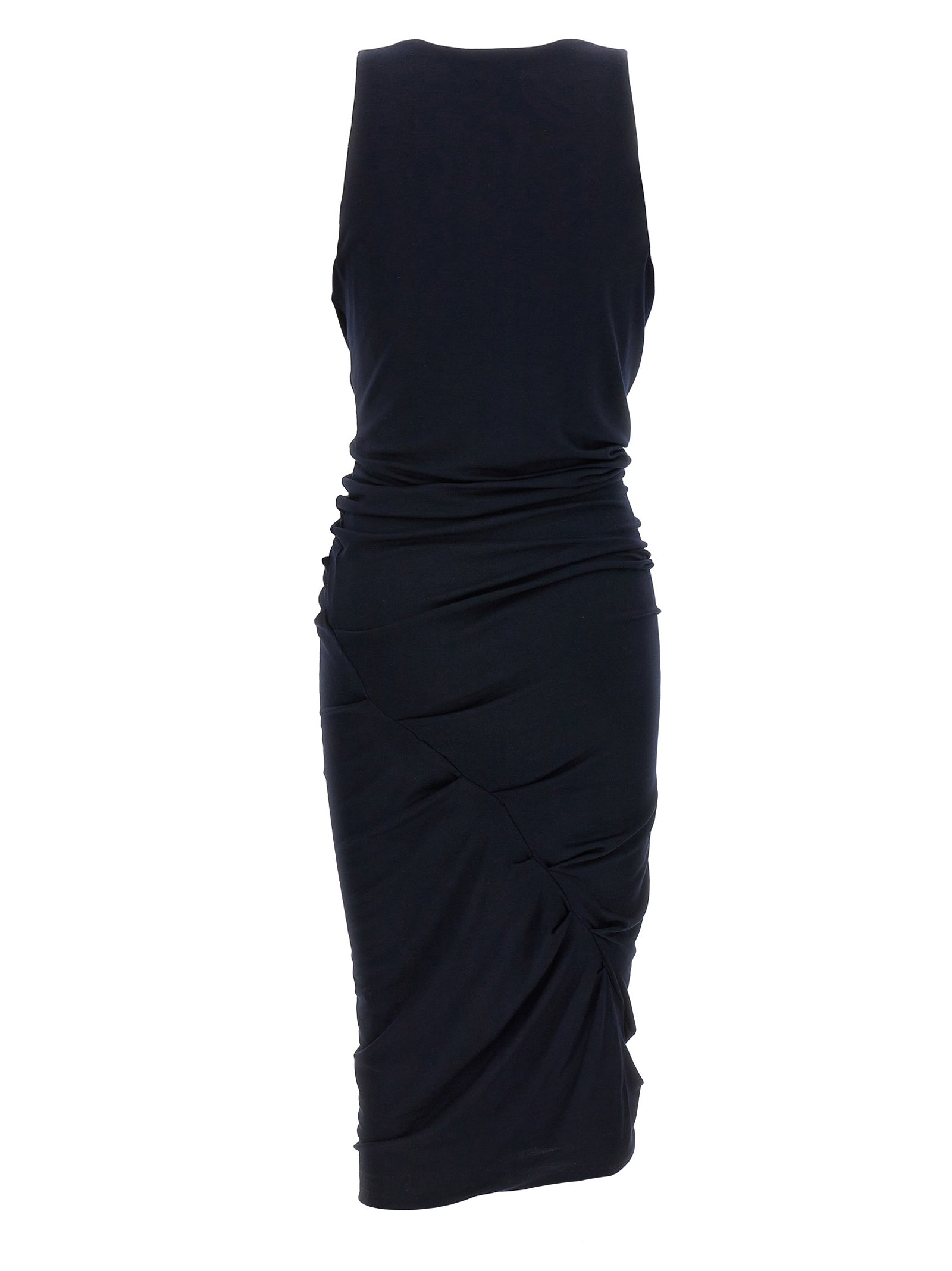 Jersey Dress Blue Viscose Sisal Elastane