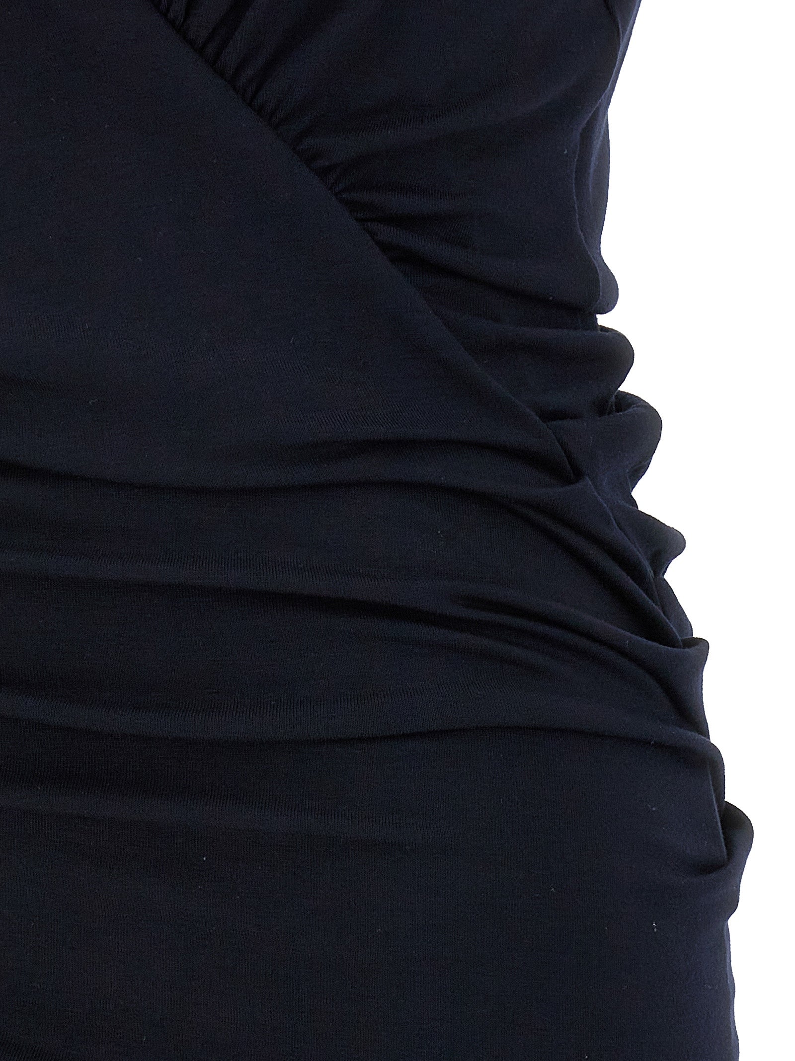 Jersey Dress Blue Viscose Sisal Elastane