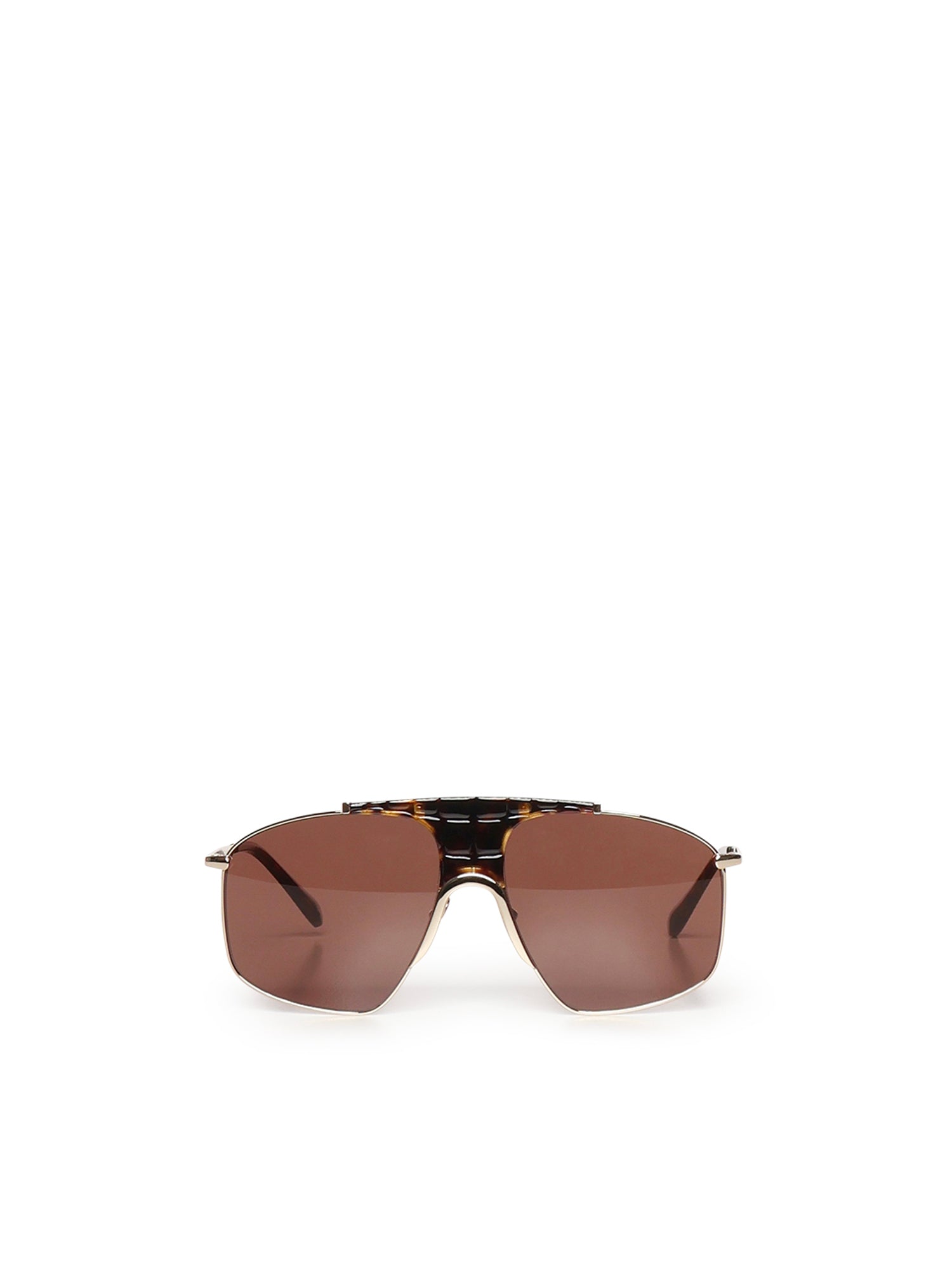 Alaia Sunglasses Brown Metal Fiber