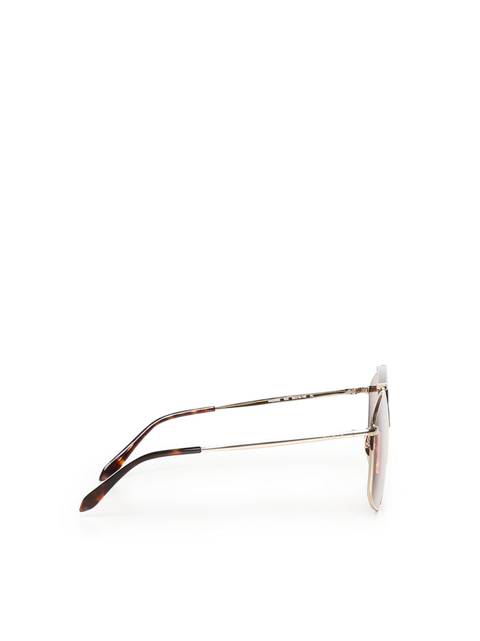 Alaia Sunglasses Brown Metal Fiber