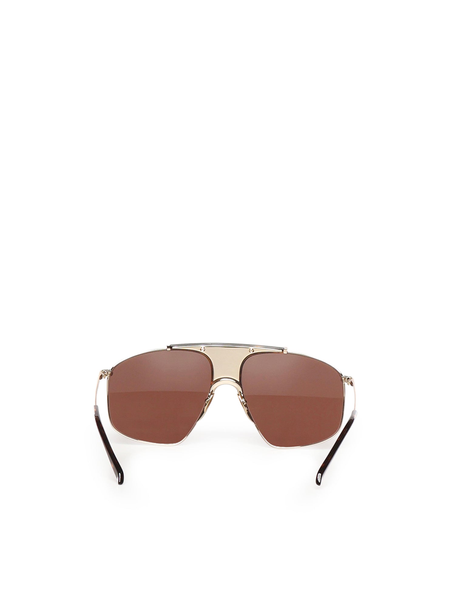 Alaia Sunglasses Brown Metal Fiber
