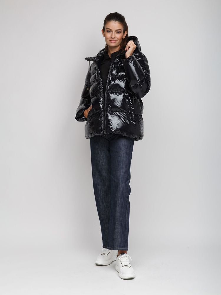 Pinko 100% Polyamide; Lining: 100% Polyester down jacket in black