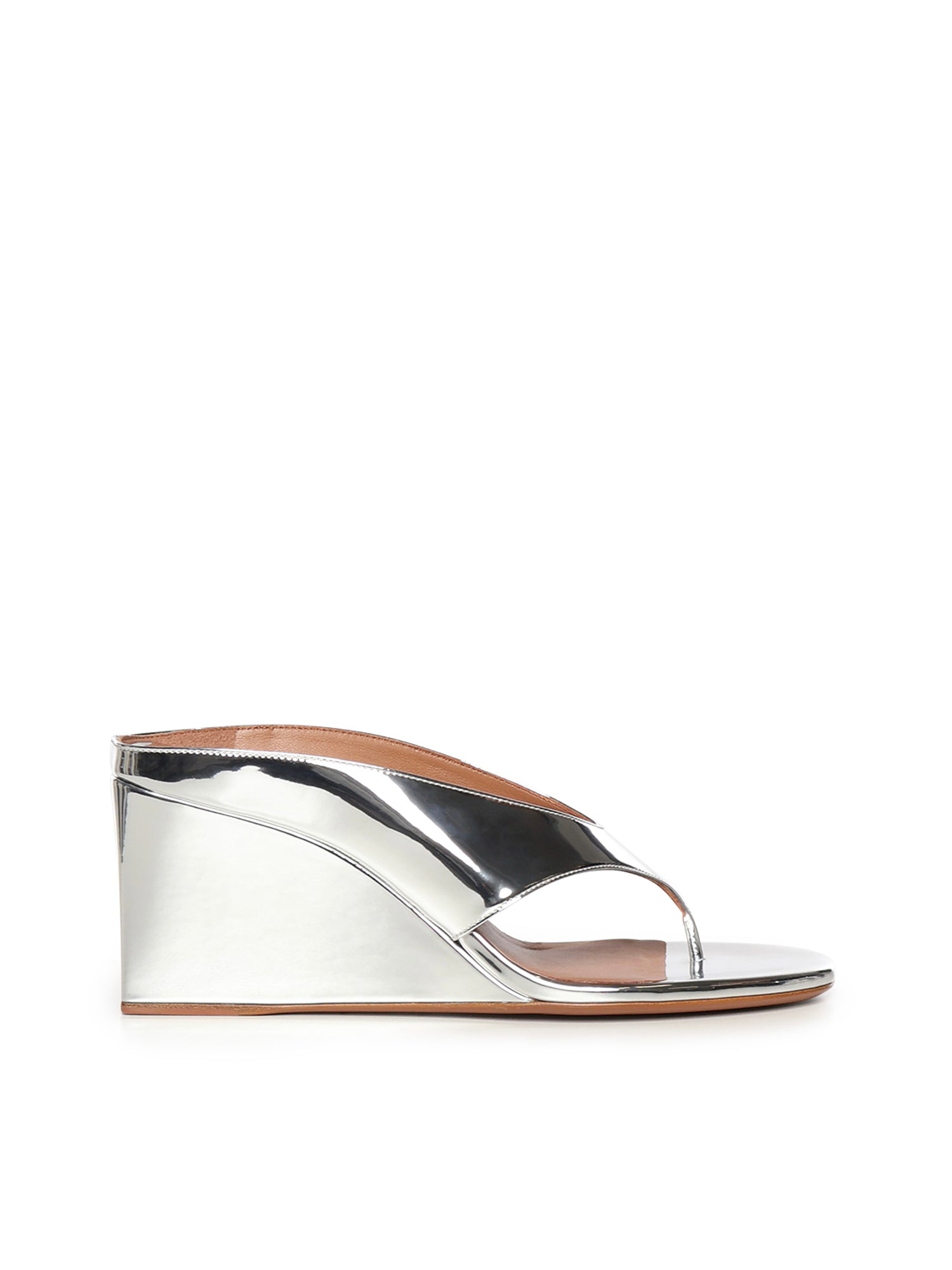 Alaia Sandals Argent Blanc Polyester