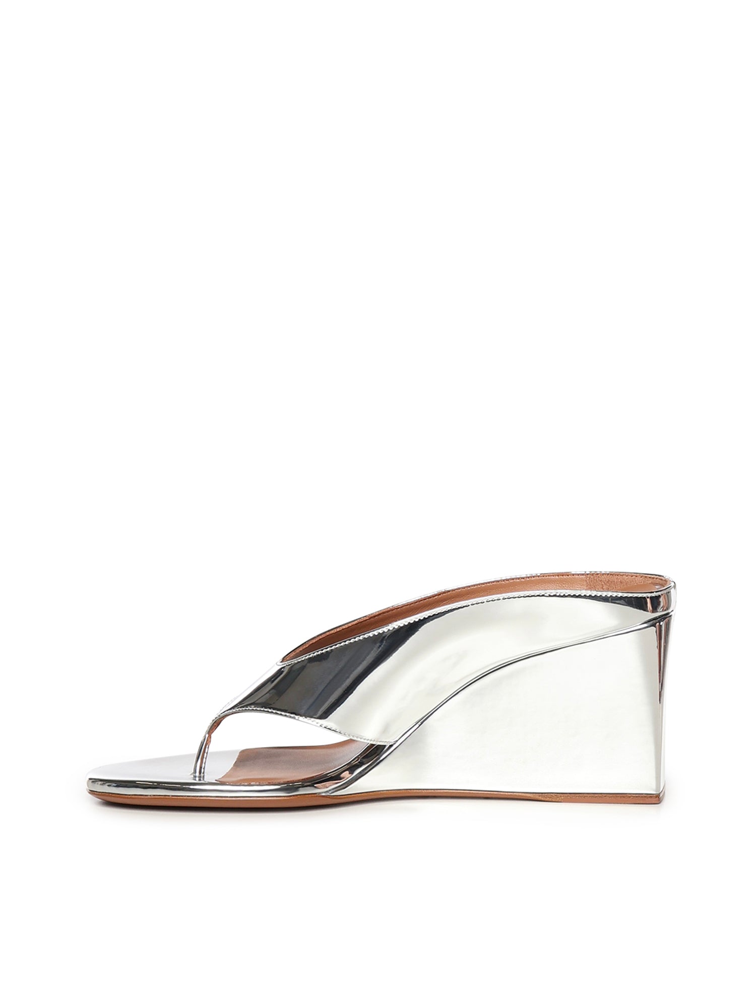 Alaia Sandals Argent Blanc Polyester