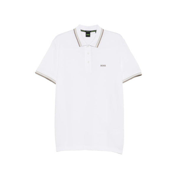 Polo Shirt White Cotton Piqué T-shirts And Polos