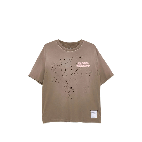 T-Shirt Mothtech Distressed Cotton Brown T-shirts And Polos