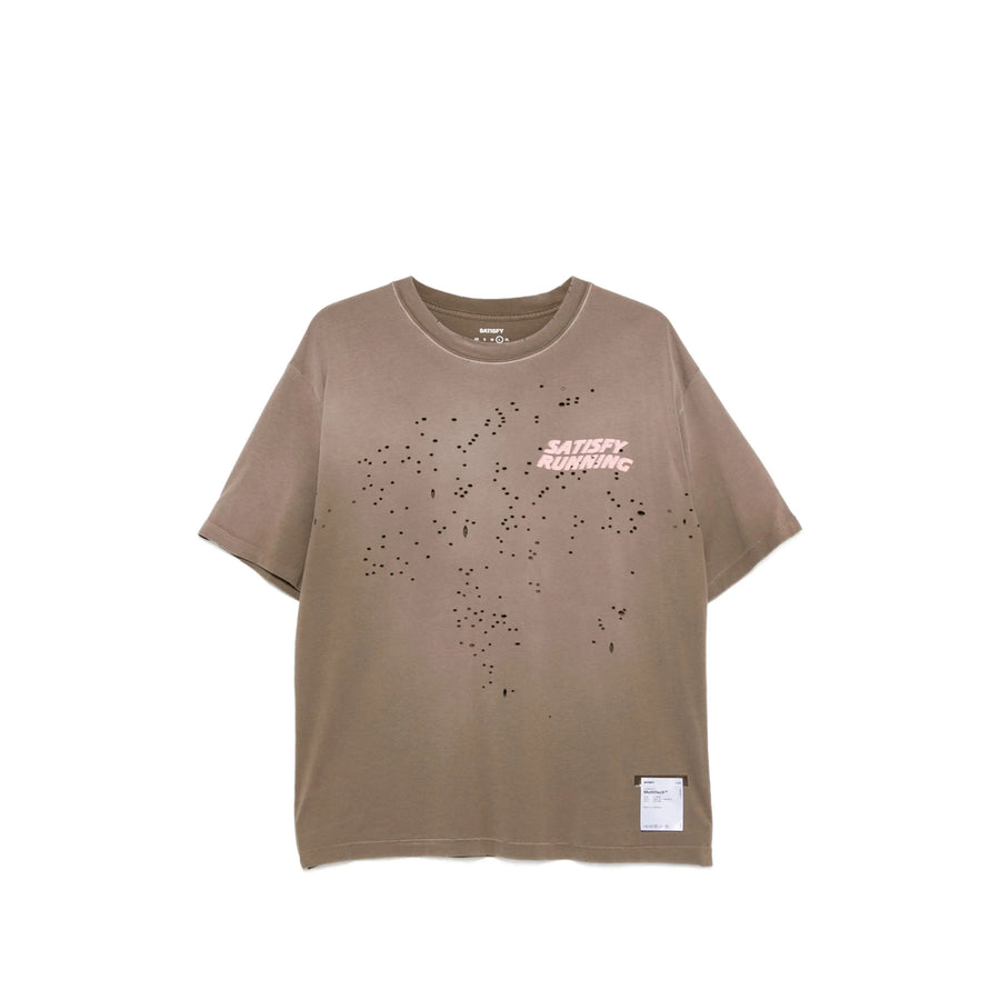 T-Shirt Mothtech Distressed Cotton Brown T-shirts And Polos
