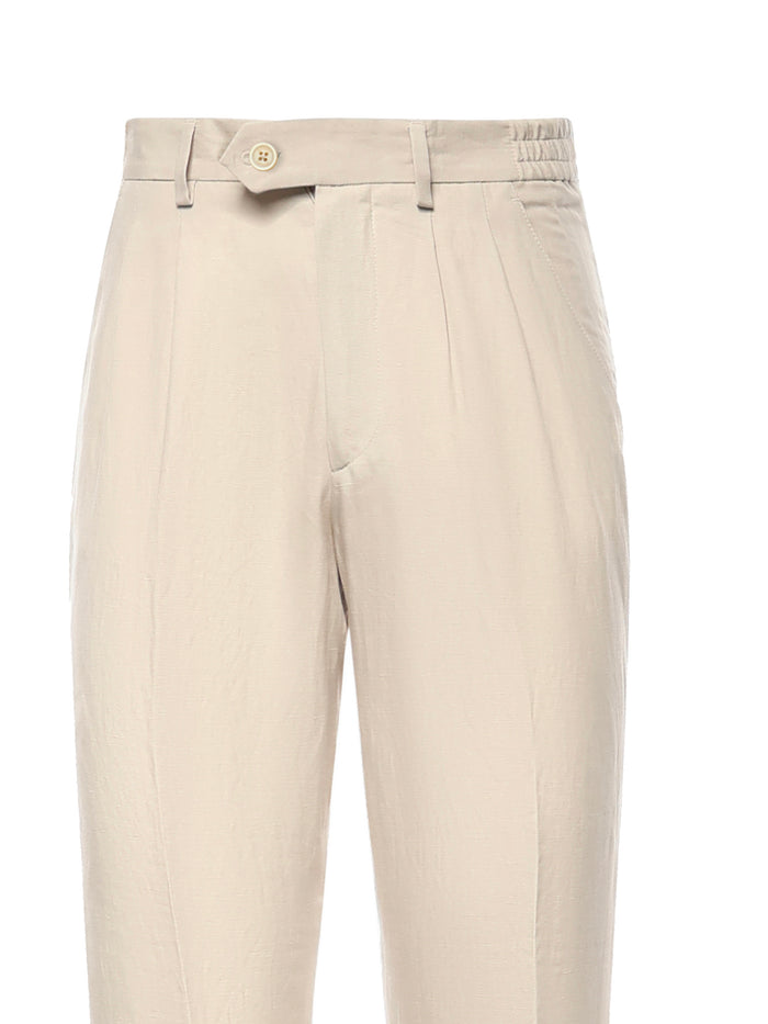 Eleventy Rtw Sand Lyocell Linen