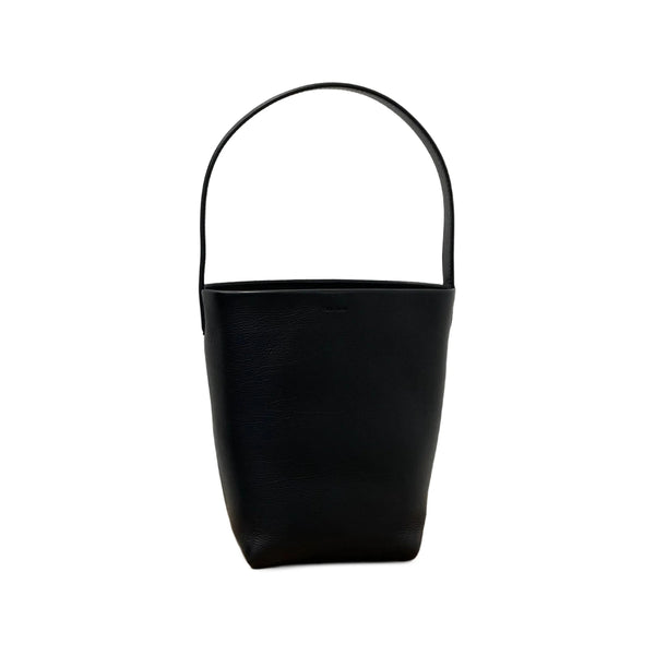 Leather Tote Bag N-S Park Black Calfskin